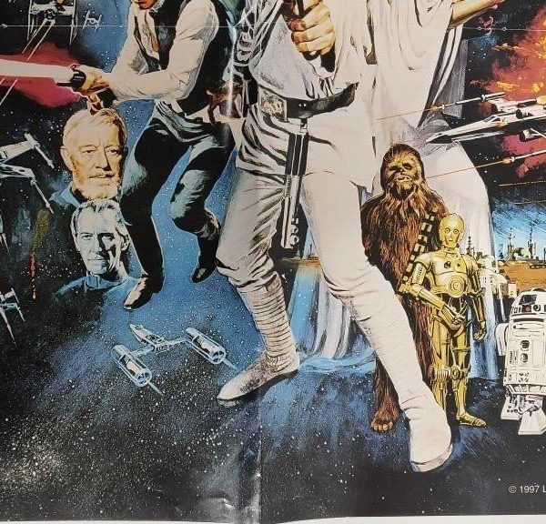 1997 Original Star Wars Movie Poster 20x14 Inches RARE!