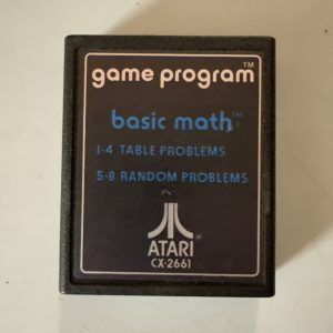 61 BASIC MATH Atari 2600 Game cartridge tested