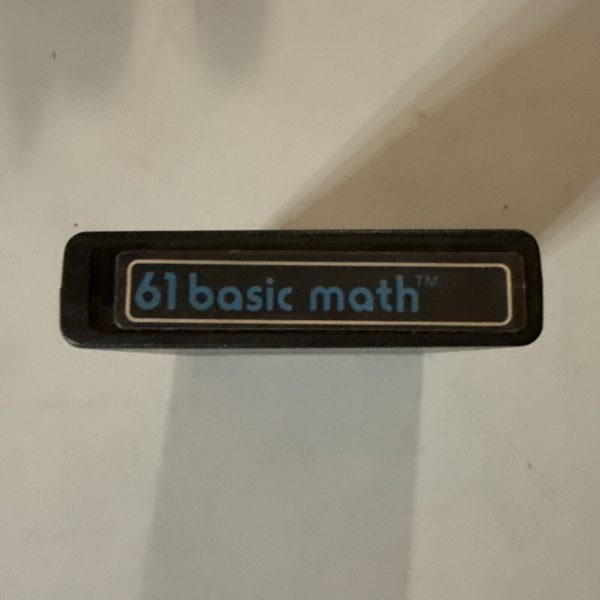 61 BASIC MATH Atari 2600 Game cartridge tested