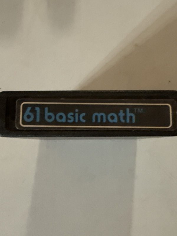 61 BASIC MATH Atari 2600 Game cartridge tested