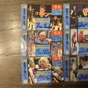 Lot (10) Signature Martin Scott Gordon Hecht Phone Cards Signed Autograph (AP78)