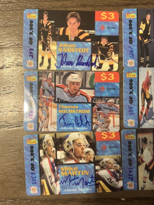 Lot (10) Signature Martin Scott Gordon Hecht Phone Cards Signed Autograph (AP78)