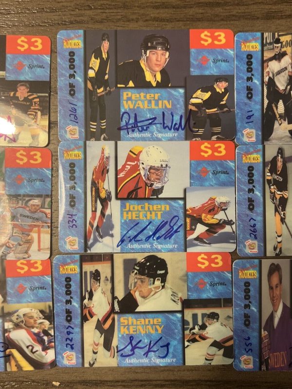 Lot (10) Signature Martin Scott Gordon Hecht Phone Cards Signed Autograph (AP78)