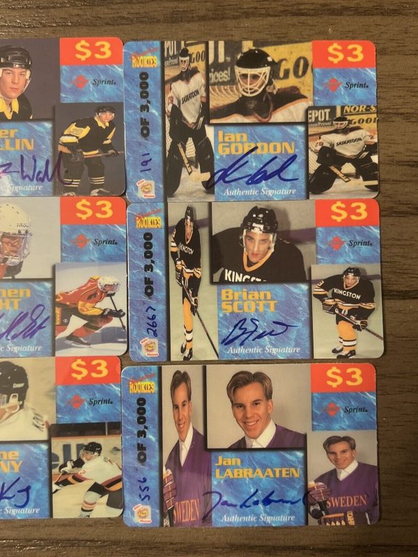 Lot (10) Signature Martin Scott Gordon Hecht Phone Cards Signed Autograph (AP78)