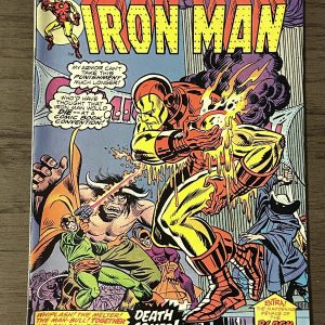 The Invincible Iron Man #72 The Maddening Menace Of Black Lama! 1974 EX-MT!