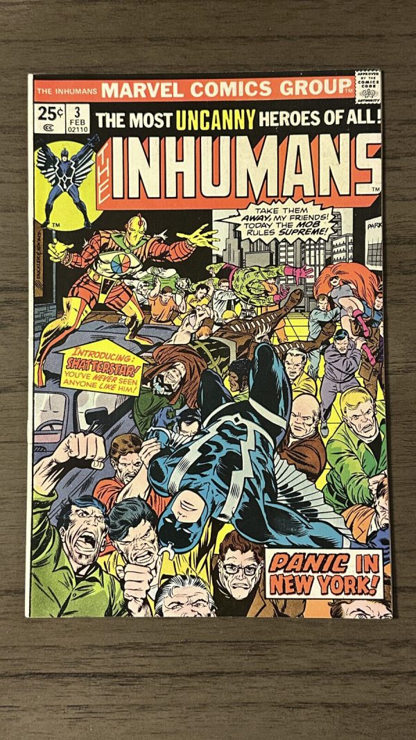 Inhumans #3 1st Appearance Shatterstar! Marvel 1976 NM-MT!