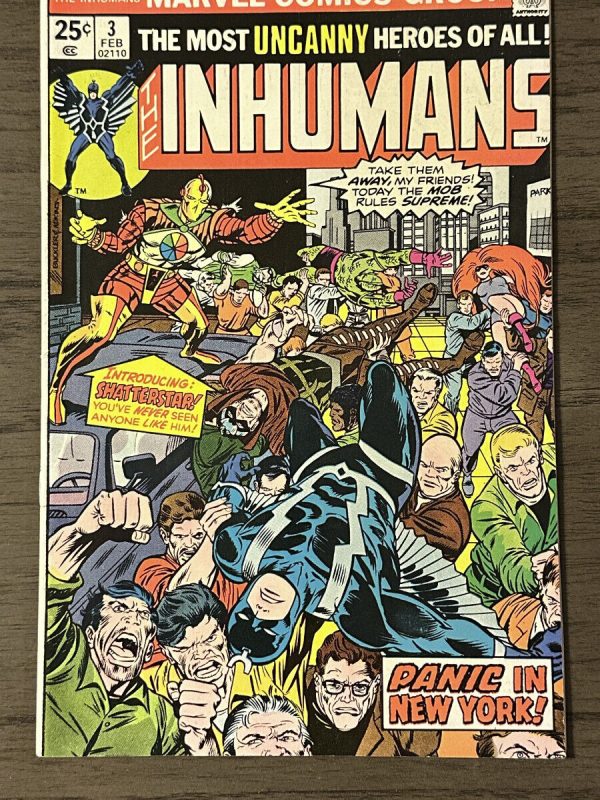 Inhumans #3 1st Appearance Shatterstar! Marvel 1976 NM-MT!