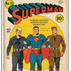 Superman #12 CGC 4.5 Lex Luthor 1941 WWII Army Navy Military RARE Classic