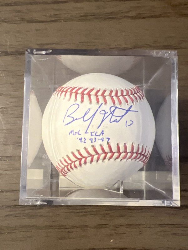Bob Natal SS Signed OML Baseball Inscribed 92, 93-97