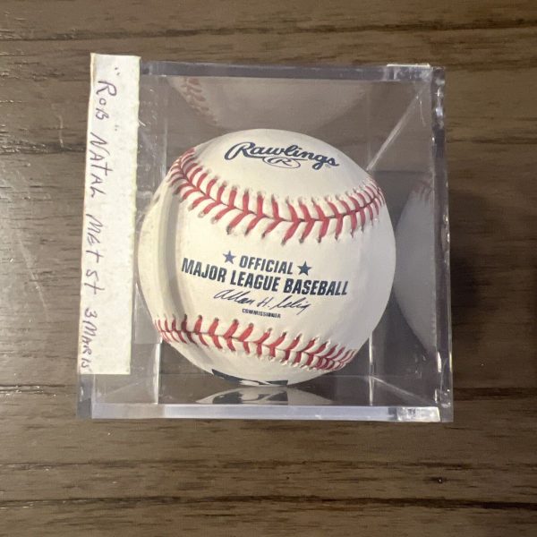Bob Natal SS Signed OML Baseball Inscribed 92, 93-97