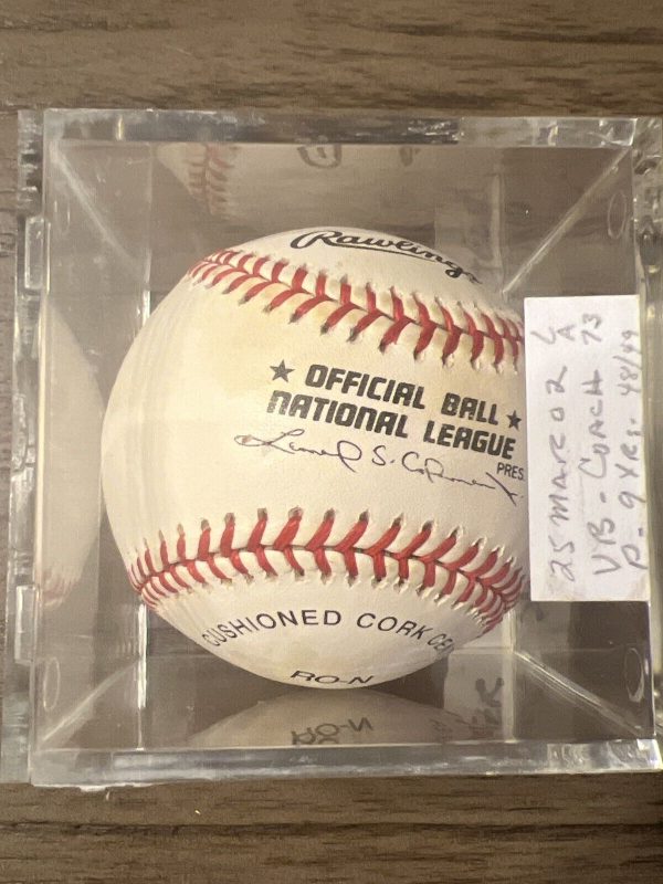 George Culver No- Hitter Cincinnati Reds Signed Official MLB Baseball