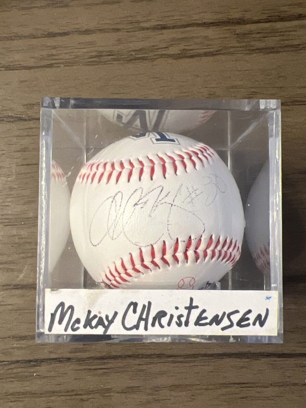 McKay Christensen #30 Signed Baseball LA Dodgers