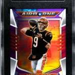 2022 Rookies and Stars Joe Burrow Airborne Purple Prizm /35 Bengals SGC 9.5 NM!