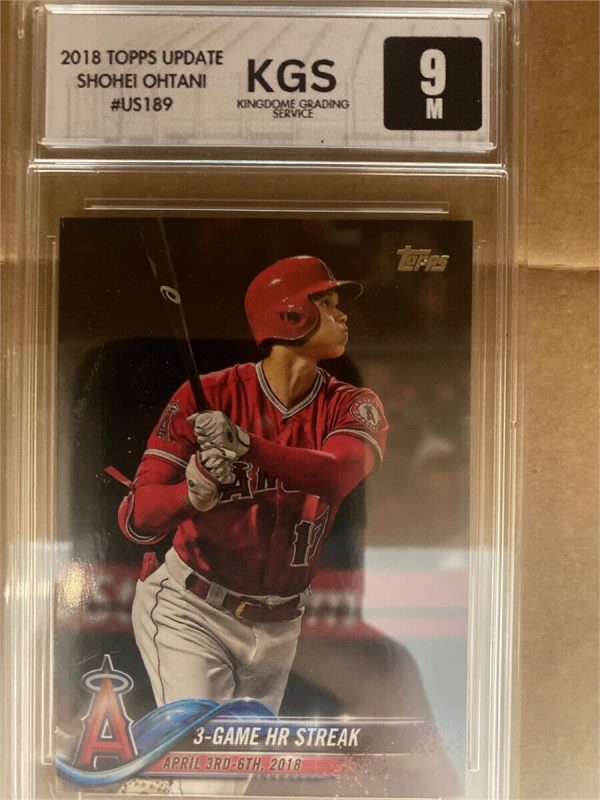 SHOHEI OHTANI 2018 TOPPS UPDATE ROOKIE RC #US189 KGS 9 MINT! DODGERS MVP CHAMP