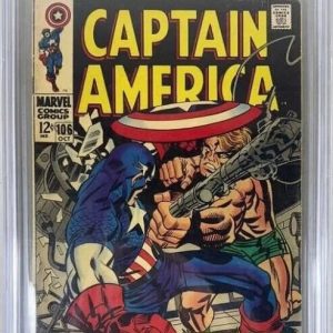 Captain America #106 CBCS 4.5 OW/White Pages Marvel Comics 10/68 Silver Age