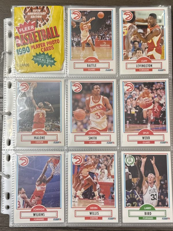 1990 Fleer Basketball FULL Set 1-194 with Checklist Cards Near Mint JORDAN!