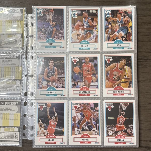 1990 Fleer Basketball FULL Set 1-194 with Checklist Cards Near Mint JORDAN!