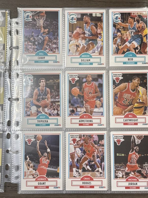 1990 Fleer Basketball FULL Set 1-194 with Checklist Cards Near Mint JORDAN!