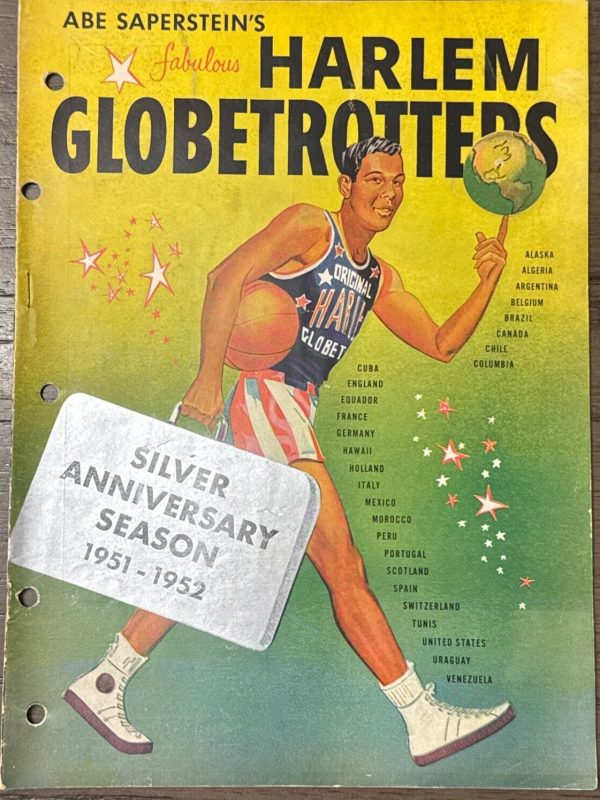 Rare 1951-52 Abe Saperstein's HARLEM GLOBETROTTERS Silver Anniversary Program EX