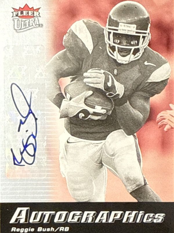 Reggie Bush fleer ultra autographics UL-RB Rookie Signed Card