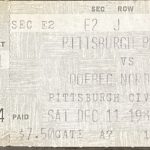 penguins vs nordiques 1982 dec 11 ticket