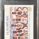 1992 Impel Olympicards #18 U.S Olympic Team Men's Basketball SGC 6 NM JORDAN