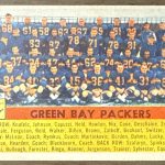 1956 TOPPS FOOTBALL #7 GREEN BAY PACKERS TEAM JIM RINGO HOF NICE!!