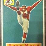 1956 Topps DAVE MANN #34 EX *great football card for set*