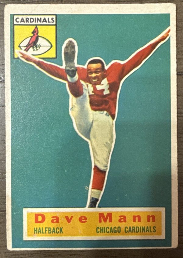 1956 Topps DAVE MANN #34 EX *great football card for set*