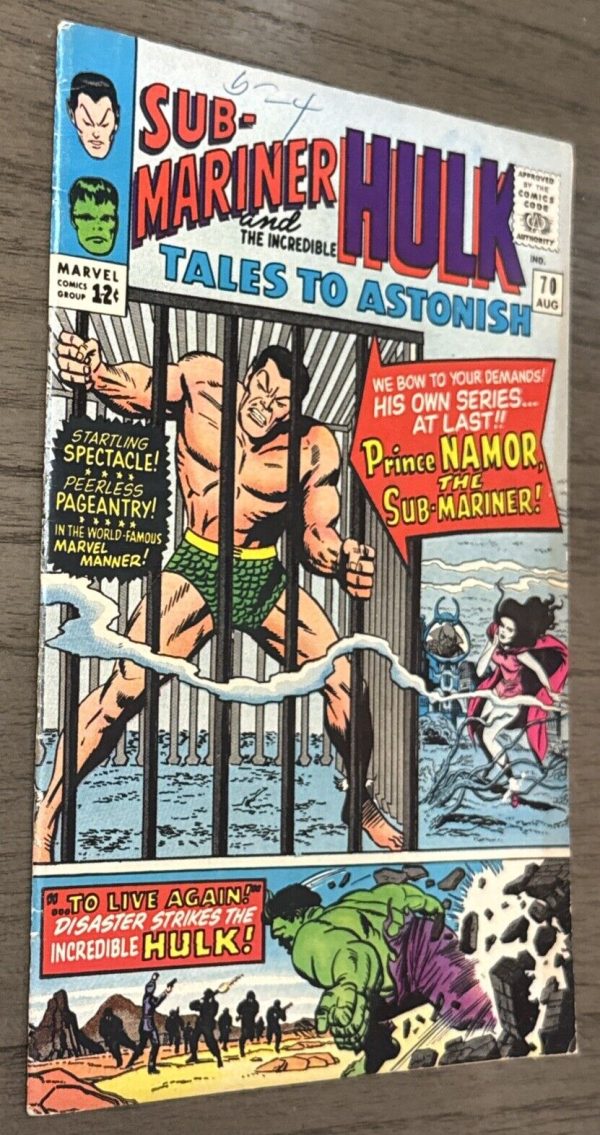 TALES TO ASTONISH # 70 - (VF) -1ST SUB-MARINER & HULK FEATURE-WARLORD KRANG