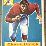 1956 TOPPS FOOTBALL #94 CHUCK ULRICH CHICAGO CARDINALS SP EX SET BREAK