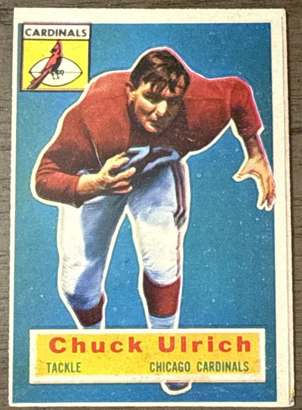 1956 TOPPS FOOTBALL #94 CHUCK ULRICH CHICAGO CARDINALS SP EX SET BREAK