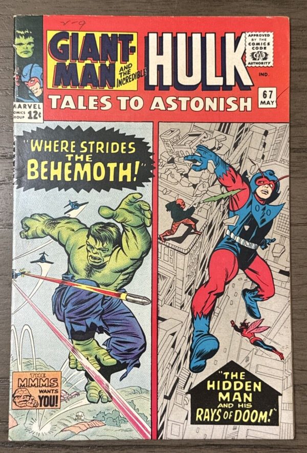 Tales To Astonish #67 VF- 7.5 Giant-Man and Hulk! Kirby/Stone Cover Marvel 1965