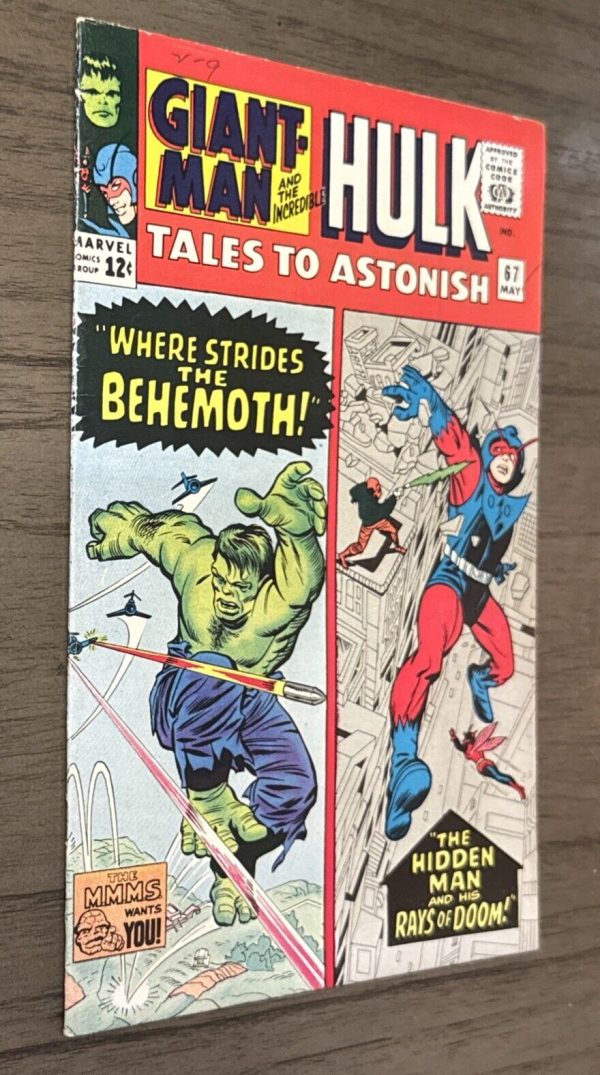 Tales To Astonish #67 VF- 7.5 Giant-Man and Hulk! Kirby/Stone Cover Marvel 1965