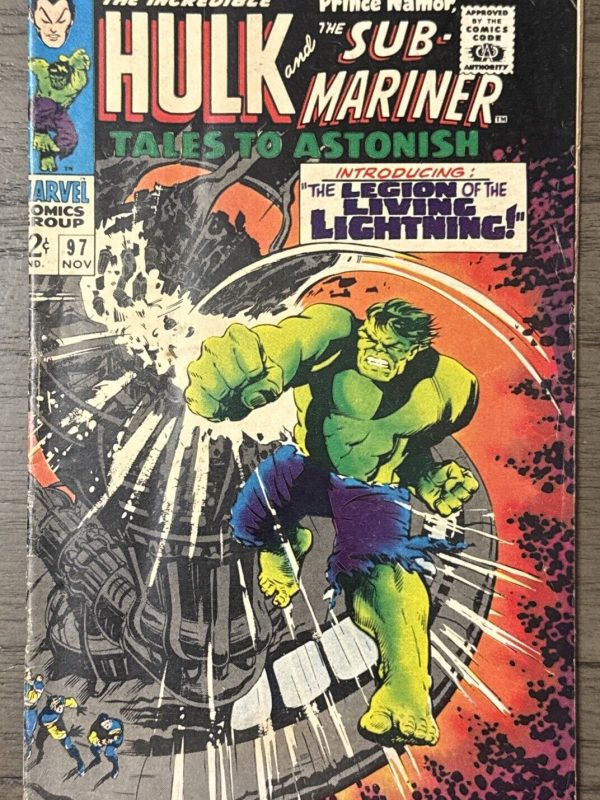 Tales to Astonish #97 Marvel Comic Incredible Hulk Sub-Mariner 1967