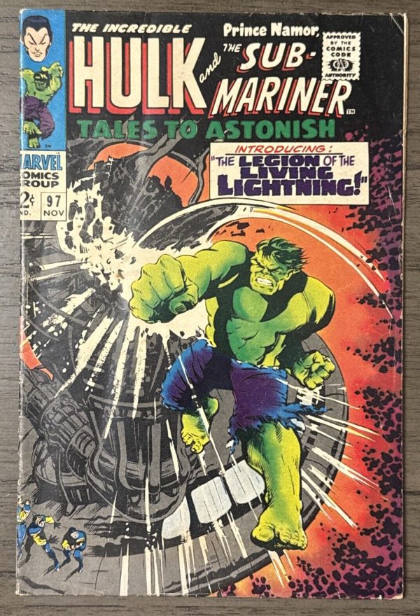 Tales to Astonish #97 Marvel Comic Incredible Hulk Sub-Mariner 1967