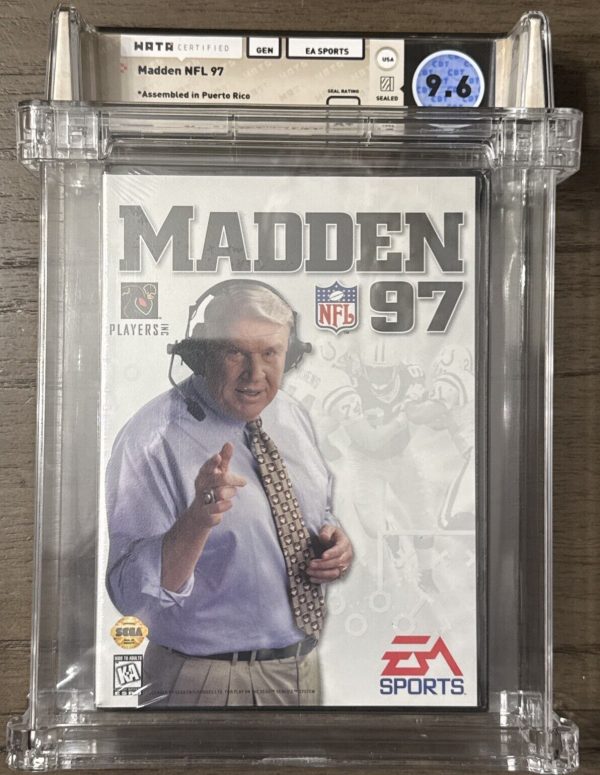 Madden 97 NFL Football Sega Genesis Factory Sealed Video Game Wata Graded 9.6 A+