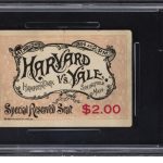 1894 Harvard vs. Yale "Bloodbath in Hampden Park" Football Ticket Stub PSA 2