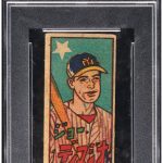 1951 Menko JCM126 Joe DiMaggio (U.S. All Star Japan Tour) #9157 PSA VG 3 - Pop 1