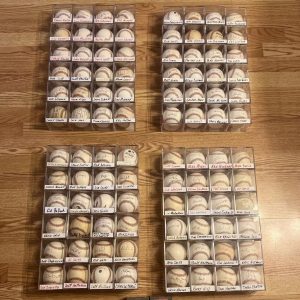 Huge Lot 100 Signed Official Baseballs Rawlings MLB Hall Of Fame World Series