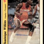 1986-87 Fleer Sticker Set-Break # 11 Dominique Wilkins NM