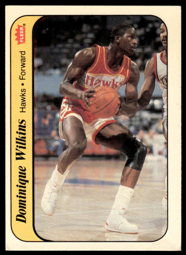 1986-87 Fleer Sticker Set-Break # 11 Dominique Wilkins NM