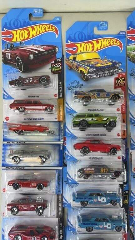 Lot of 55 Brand New Hot Wheels & Matchbox Classic Cars