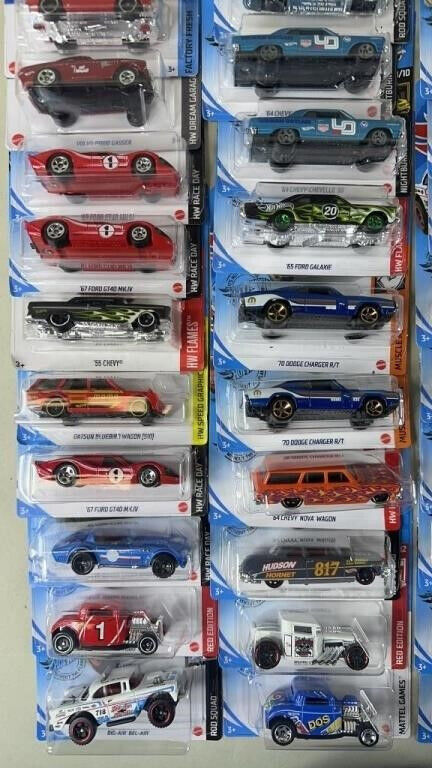 Lot of 55 Brand New Hot Wheels & Matchbox Classic Cars