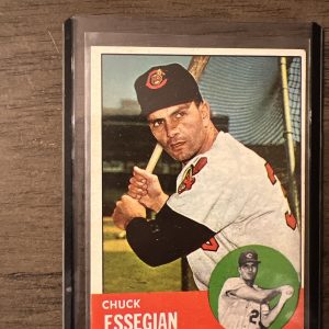 1963 Topps Baseball #103 Chuck Essegian AUTOGRAPHED CARD EXCELLENT 🔥