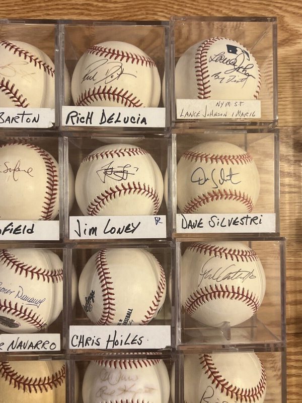 Huge Lot 100 Signed Official Baseballs Rawlings MLB Hall Of Fame World Series