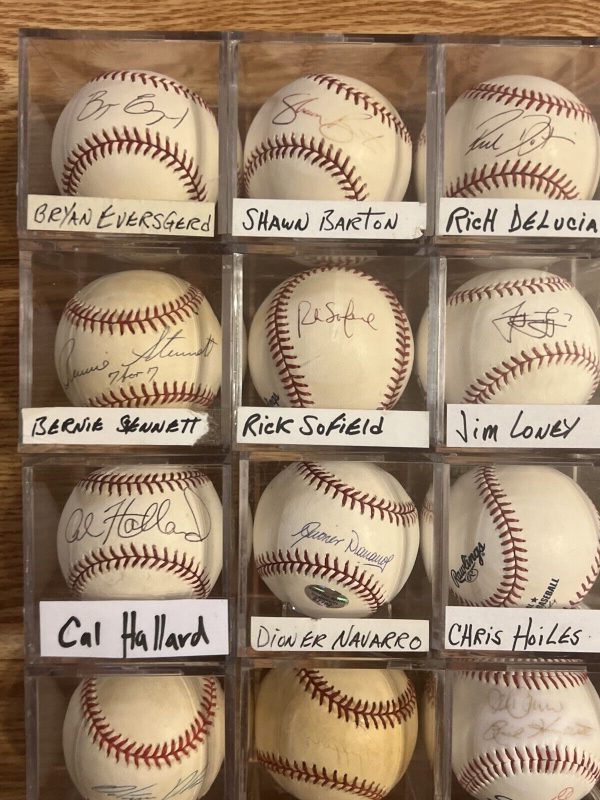 Huge Lot 100 Signed Official Baseballs Rawlings MLB Hall Of Fame World Series
