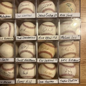 Huge Lot 100 Signed Official Baseballs Rawlings MLB Hall Of Fame World Series