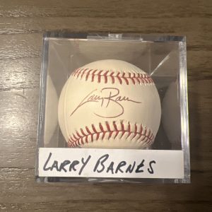 Larry Barnes Hand Signed Autographed Major League Baseball Marlins