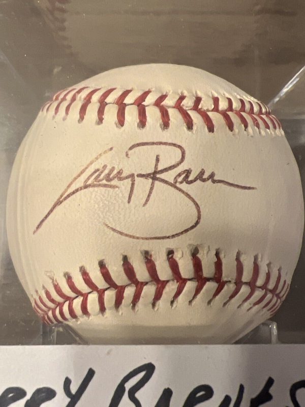 Larry Barnes Hand Signed Autographed Major League Baseball Marlins